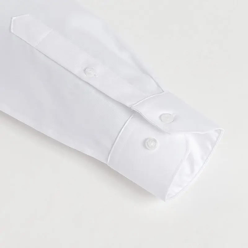 

Men's Plus Size Classic Non Iron Solid Dress Shirt Single Patch Pocket Long Sleeve Regular-fit Formal Business Classic Shirts