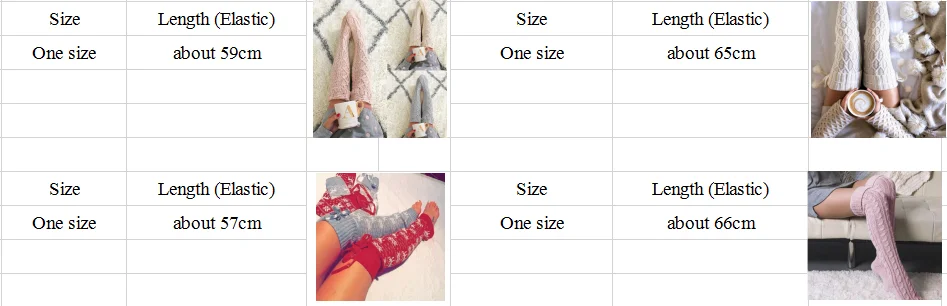 

Autumn winter Warm Stockings NEW Women Girls Cable Knitted Over knee Long Boot Thigh High sweet long stockings