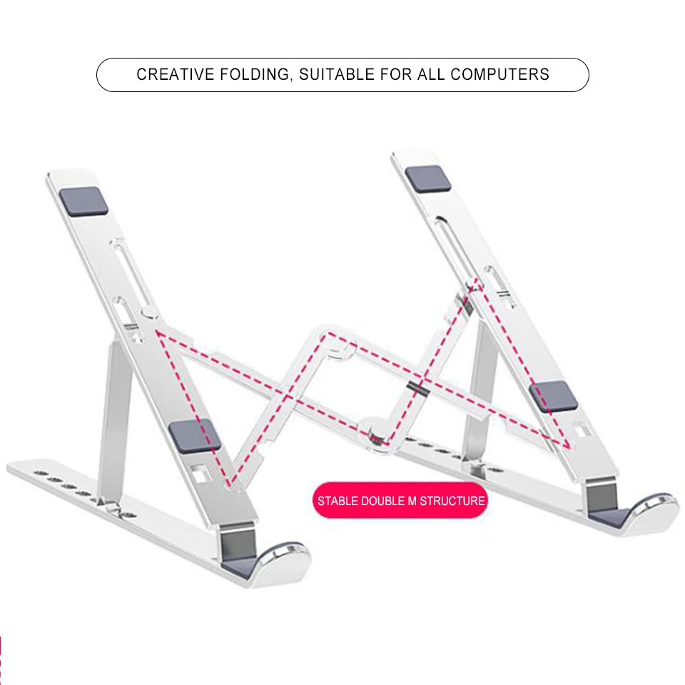 

Подставка для ноутбука MacBook Pro, складная подставка для ноутбука из алюминиевого сплава, подставка для планшета, держатель для ноутбука