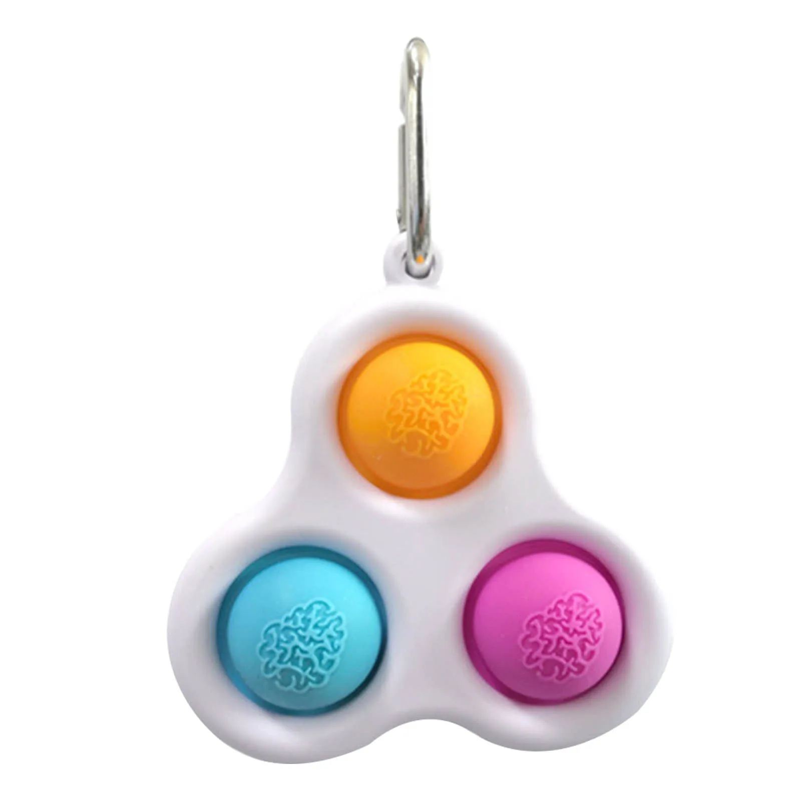

3 Bubble Keychain Simple Dimple Fidget Toys Adult Children Antistress Toys Pressure Reliever Board Controller Reliver Stress Toy