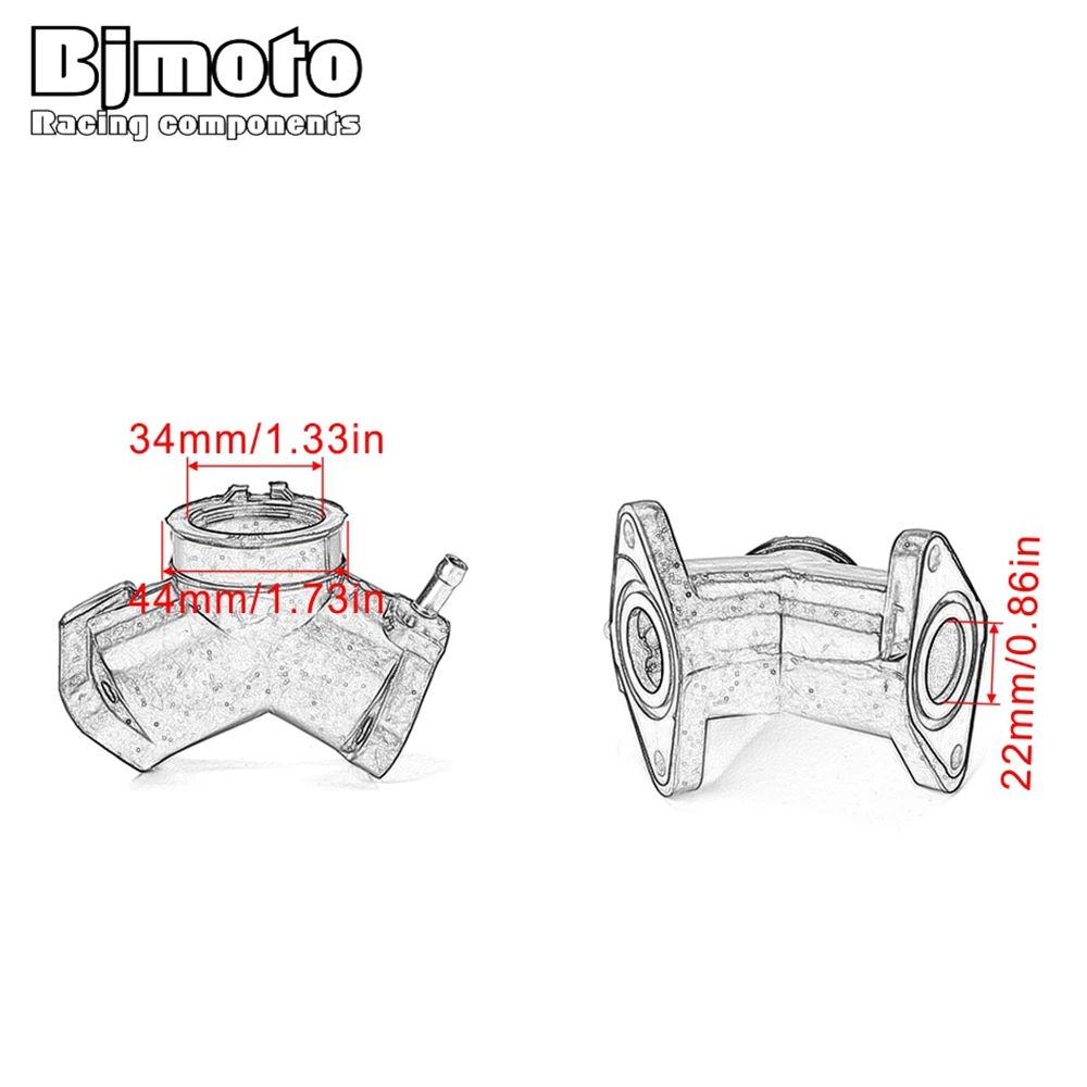 4RF-13586-01 мотоциклетный карбюратор интерфейсный адаптер Впускной Для Yamaha 5JX-13586-00