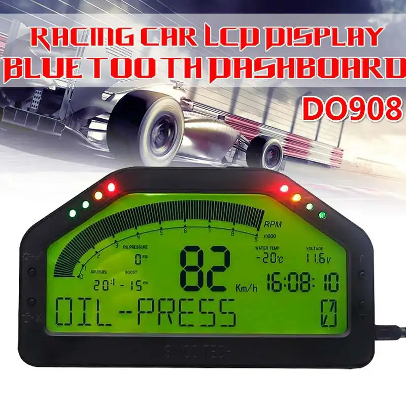 9 в 1 приборной панели автомобиля гонки DPU Rally Car Race Gauge Dash Цифровой датчик ЖК