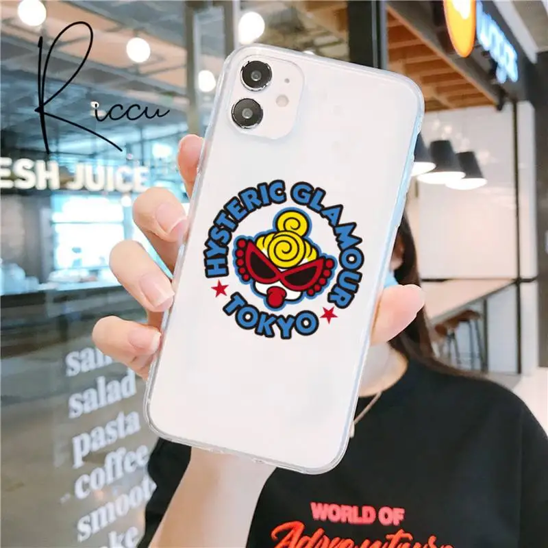 

Fashion hysteric mini Phone Case for iphone 12 pro max mini 11 pro XS MAX 8 7 6 6S Plus X 5S SE 2020 XR Transparent case cover