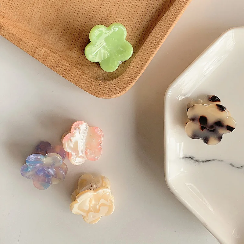 

Sweet Mini Hair Clips Women Girls Hair Claw Chic Barrettes Claw Flower Hair Pins Styling Fashion Hair Accessories