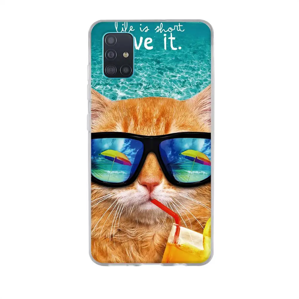 For Samsung Galaxy A51 Case 2019 Fashion silicone Soft TPU Back Cover A 51 Phone Cases Bumper | Мобильные телефоны и