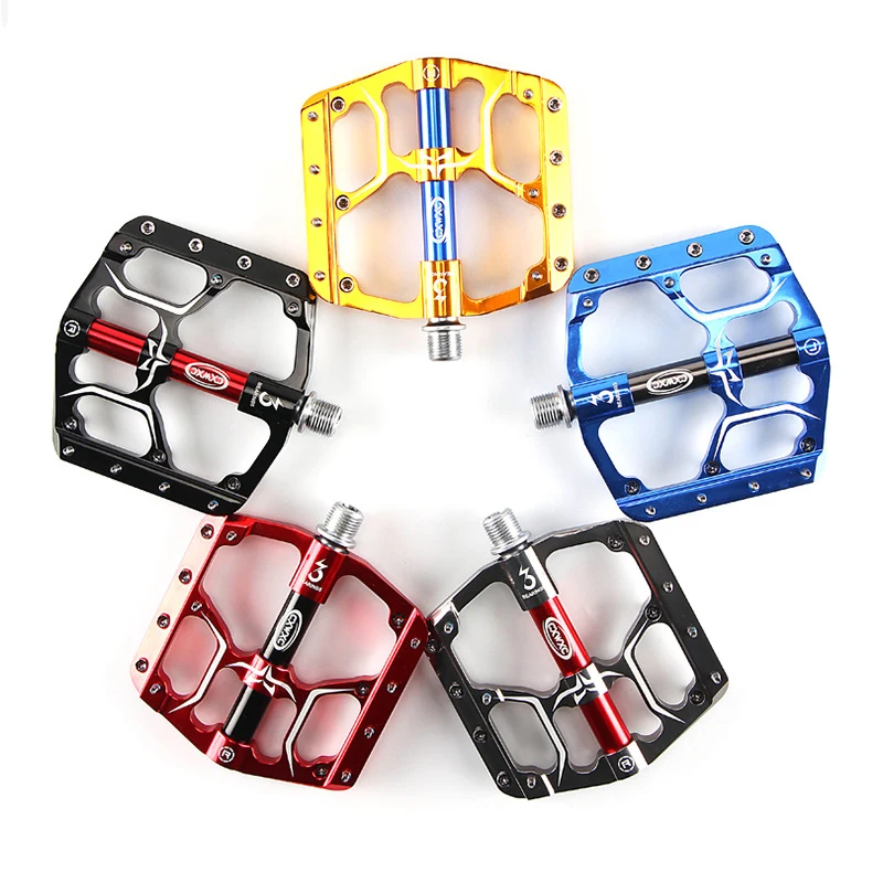 

Riddgo Mountain Bicycle Pedals Cycling Ultralight Aviation Aluminium Alloy 3 Bearings MTB BMX Pedals Non-Slip Bike Pedals