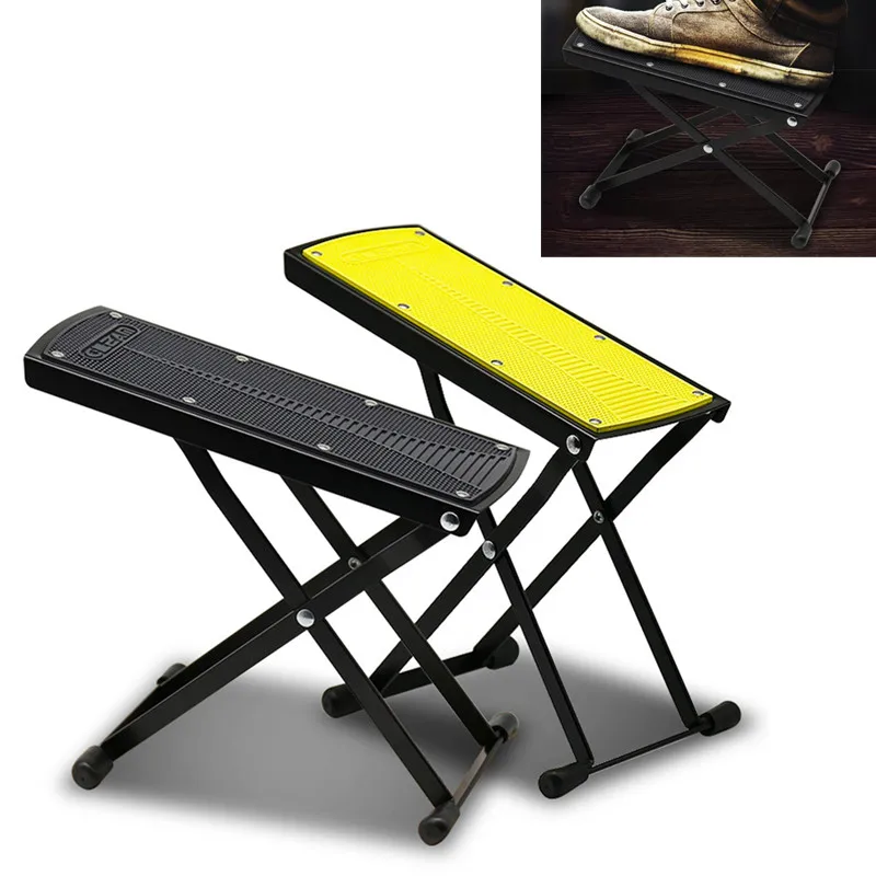 Складные гитарные подножка регулируемая противоскользящие педали Музыкальные