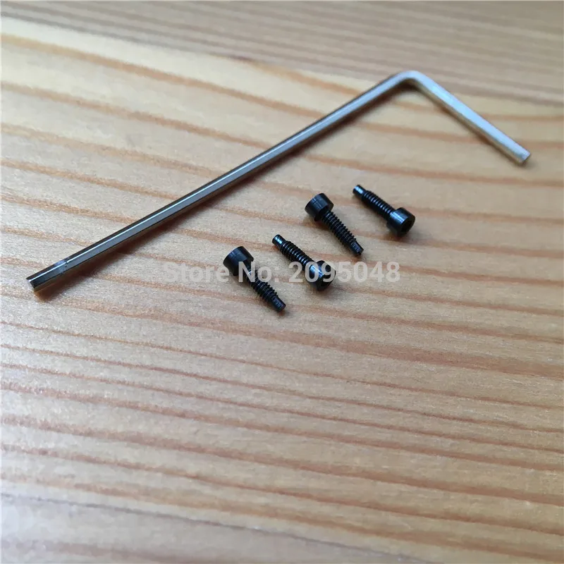 4pieces/set inner hexagon watch screws for Bell ross BR01 46mm watch case back screw (with tools)