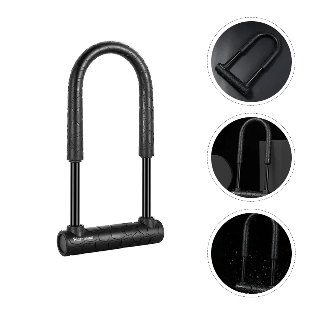 

1 Set Anti-theft Road Bike Lock U Shape Mountain Bike Lock Padlock
