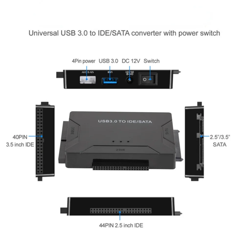 Адаптер LccKaa SATA на USB IDE кабель 3 0 Sata для жестких дисков 2 5 HDD SSD конвертер адаптер с
