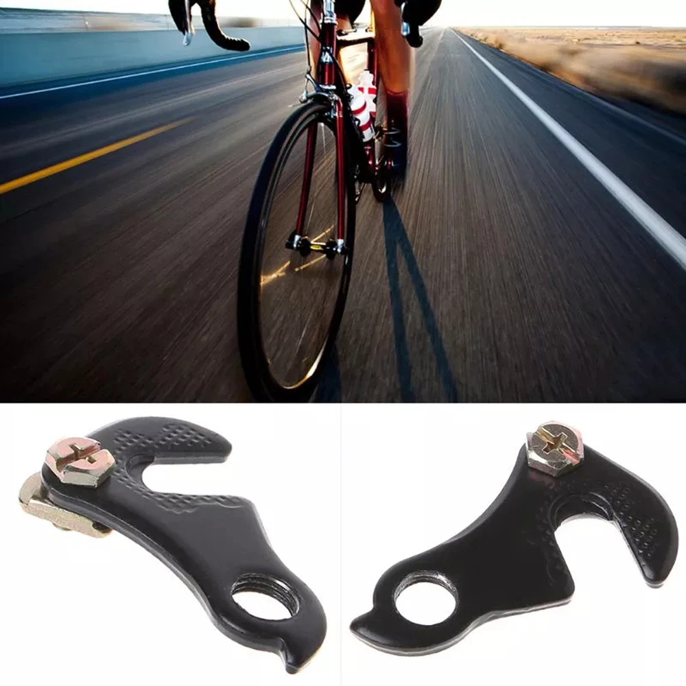 

Black Bike Gear Iron Bicycle parts Cycling Rear Derailleur Bike Derailleur Hanger Bicycle Tail Hook Mountain Bike