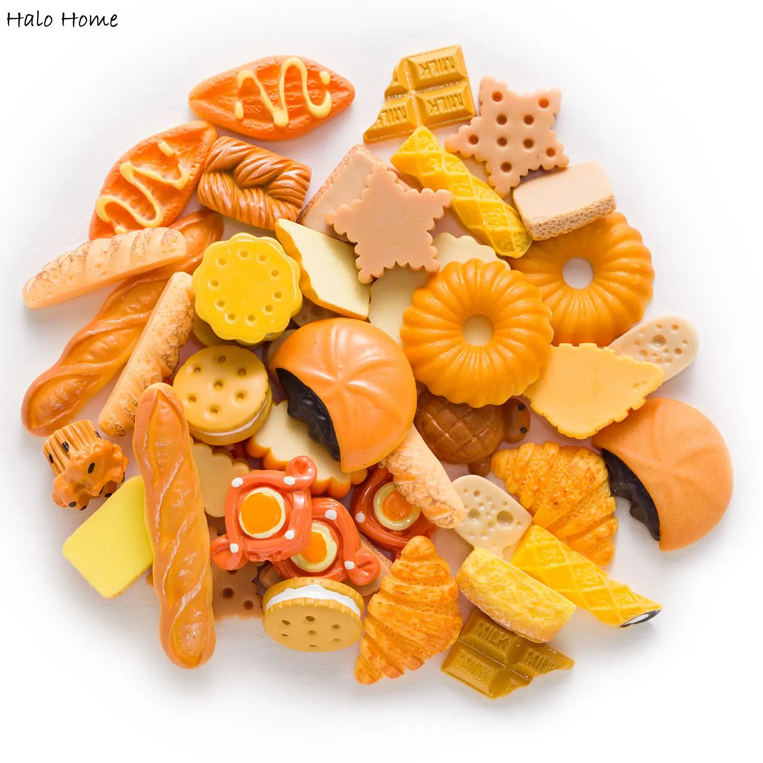 20 штук хлеба серии полимерные Стразы плоские с оборота кабошон украшения для