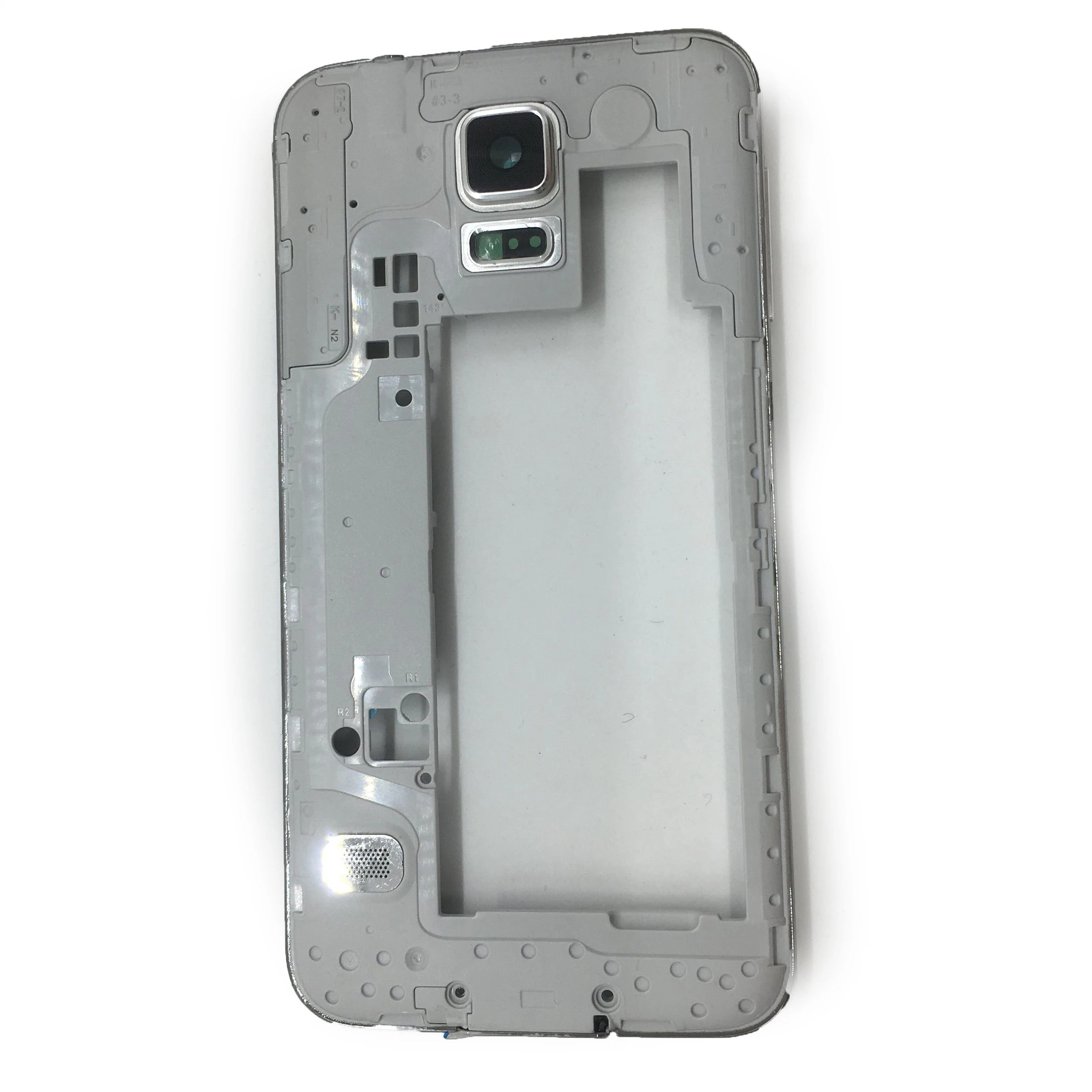 Оригинальный серебристый корпус средней рамки для Samsung Galaxy S5 i9600 G900F G900T G900V