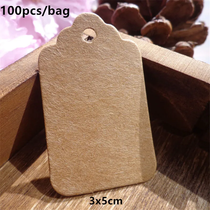 brown tag 100pcs 100 шт/108 шт прозрачный пластиковый пакет Dragee конфеты Подарочный мешок для печенья матовый OPP Свадьба День Рождения Вечеринка упаковочный мешочек кисет коробка - Цвет: brown tag 100pcs