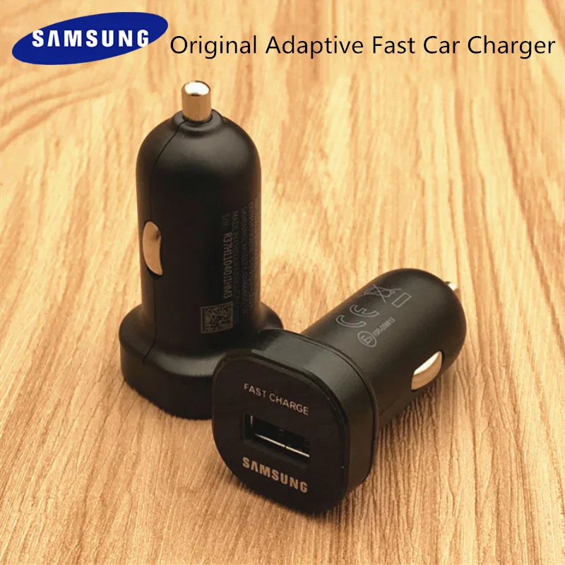 Автомобильное зарядное устройство Samsung USB адаптивный быстрый адаптер Type C кабель