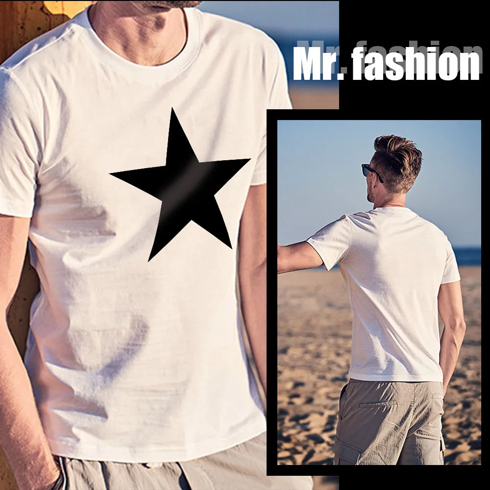 

Men's Printed Summer T Shirt Short Sleeve Round Neck Casual T Shirt Men's Cozy Breathable Tops