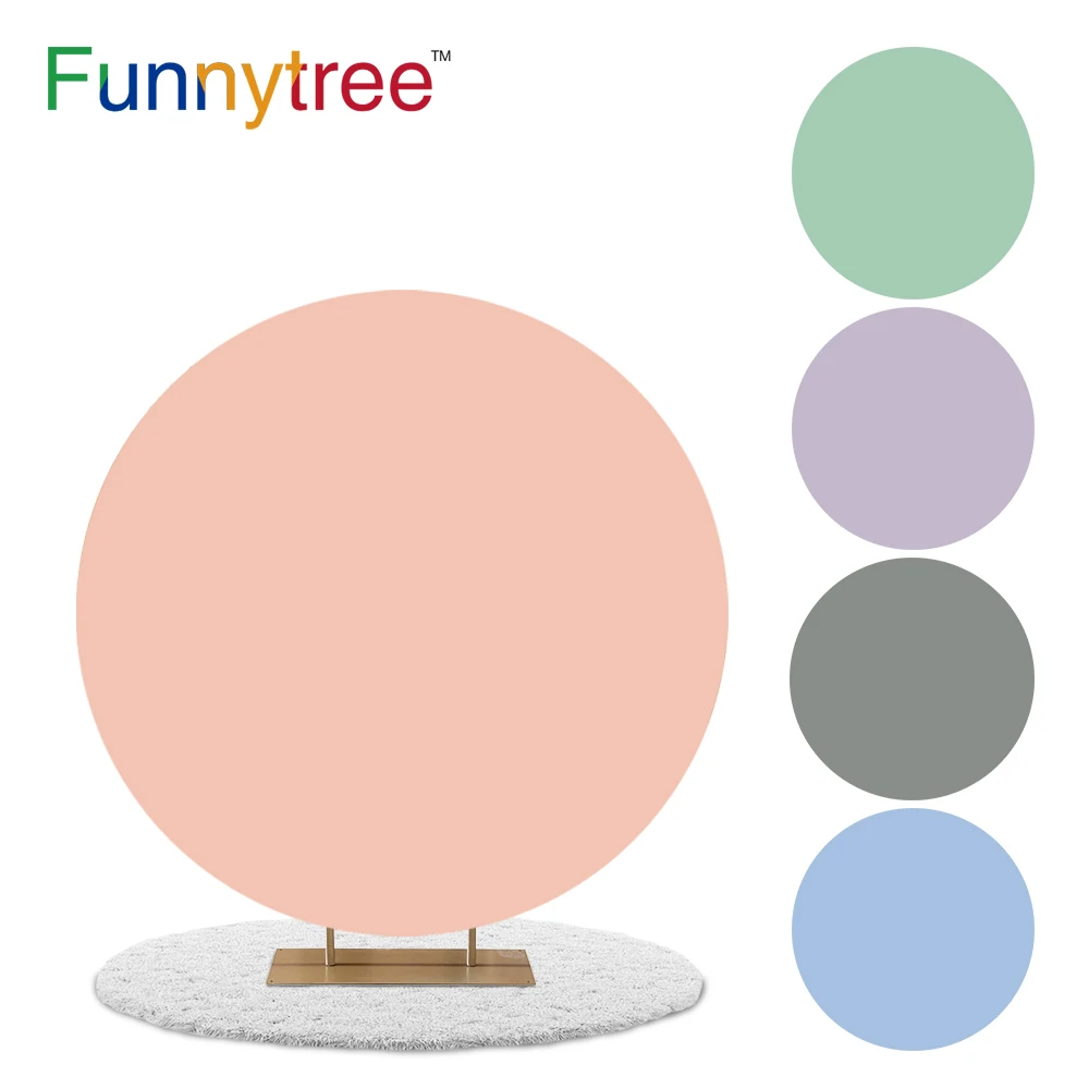 

Funnytree однотонные Однотонная одежда изготовленный на заказ круглая крышка фон, хороший подарок на день рождения, вечерние новорожденных кру...