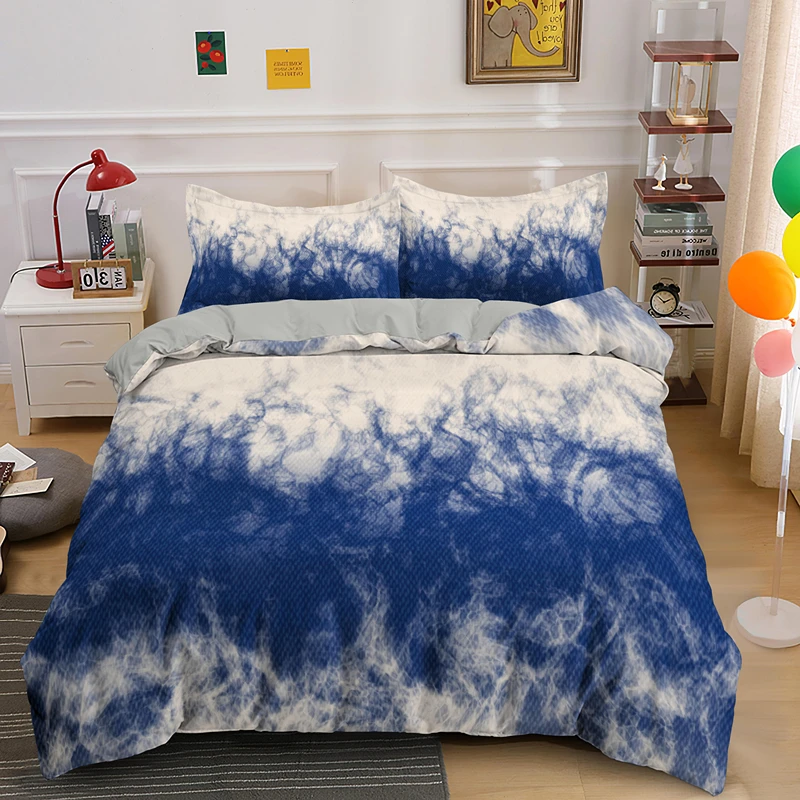 

Tie-dye Abstract Queen King Bedding Set Multiple Size Duvet Cover Home Textiles Stylish 2/3pcs Drop Shipping
