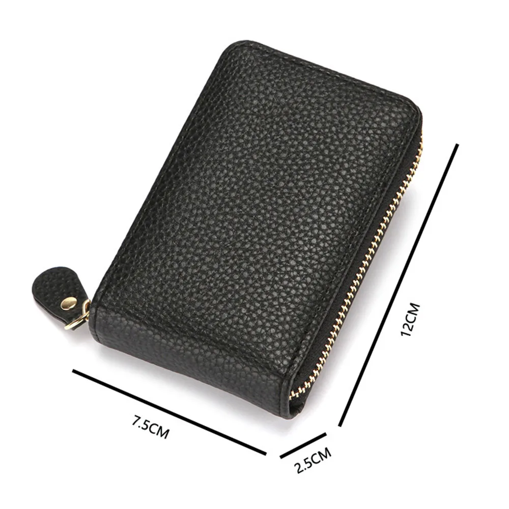 

Fashion Rfid Blocking Pu Leather Wallet Credit Id Card Holder Purse Coin Purse
