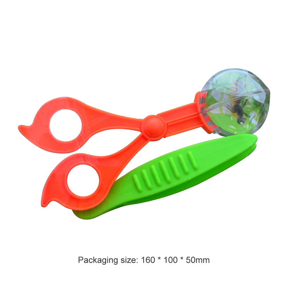 

2Pcs/Set Bug Insect Catcher Scissors Tongs Tweezers Scooper Clamp Kids Toy Cleaning Tool For Children Toy Handy