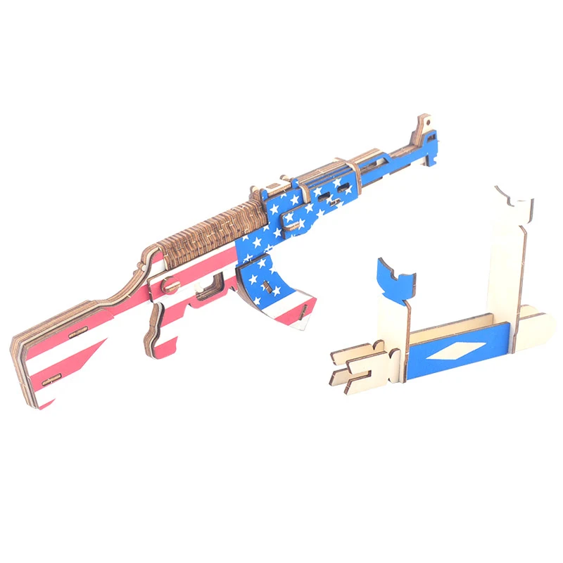 3D детская AK 47 пистолет головоломки DIY обучающие игрушки Моделирование секс