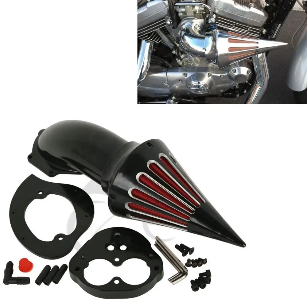 

Motorcycle Spike Air Cleaner Kits Intake Filter For Kawasaki Vulcan 1500 1600 Classic 2000 & UP Black