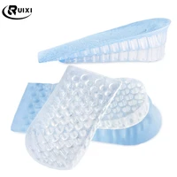 1 pair of silicone insole breathable half insole raised heel insert sports insole male female raised insole