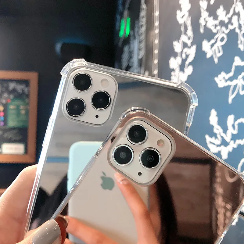 

Luxury Anti-drop mirror Cord Chain Necklace strap Lanyard Phone Case For iPhone 11 Pro XS Max XR X 6S 7 8 plus for samsung S8 S9