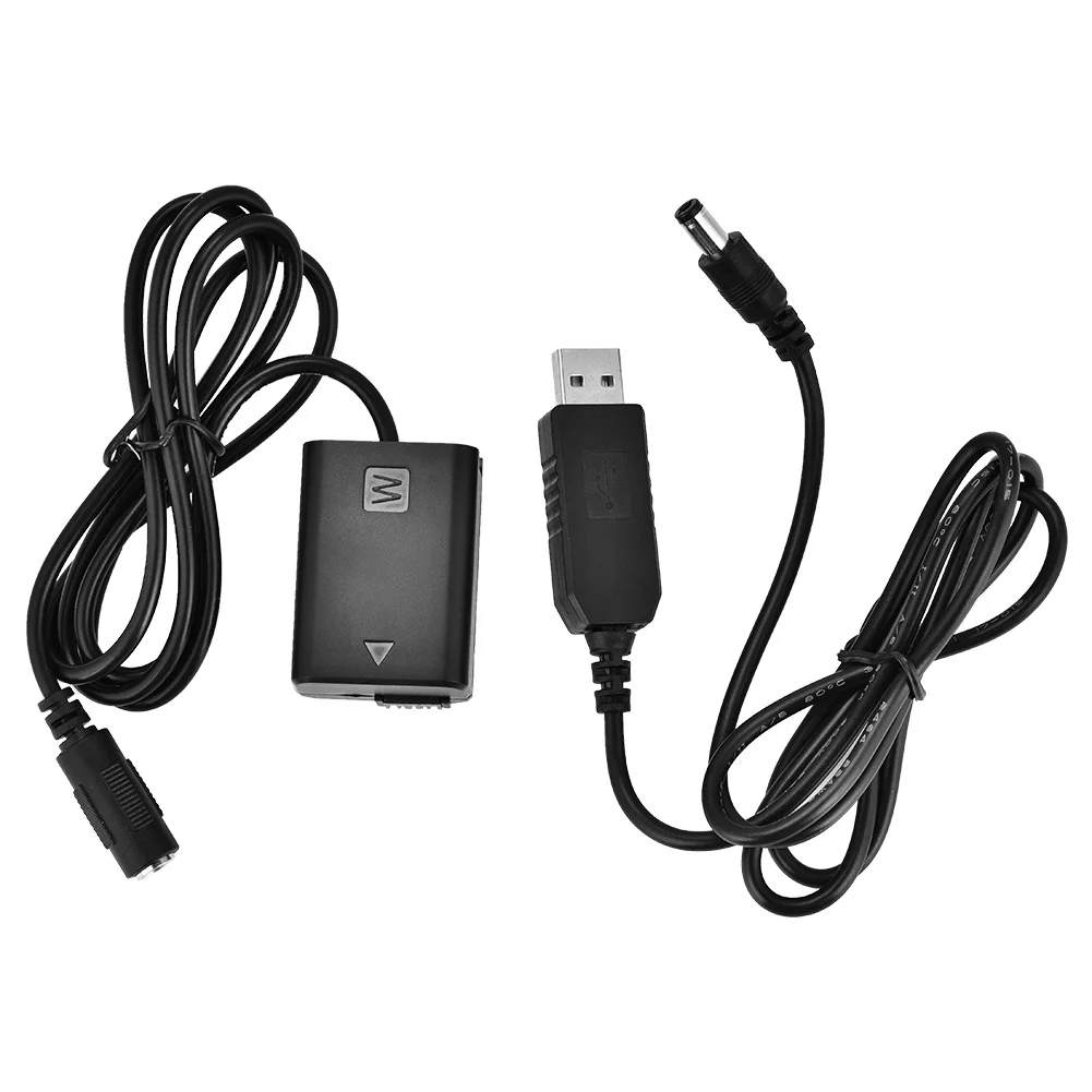 SOONHUA USB Батарея адаптер NP-FW50 манекен адаптеры с блоком питания постоянного тока