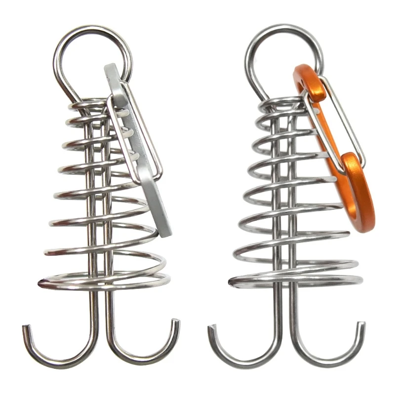 

10 Pcs Ceiling Spring Board Road Camping Tent Ground Nail Outdoor Hiking Backpacking Shelter Shade Canopy Oxidation Resistance