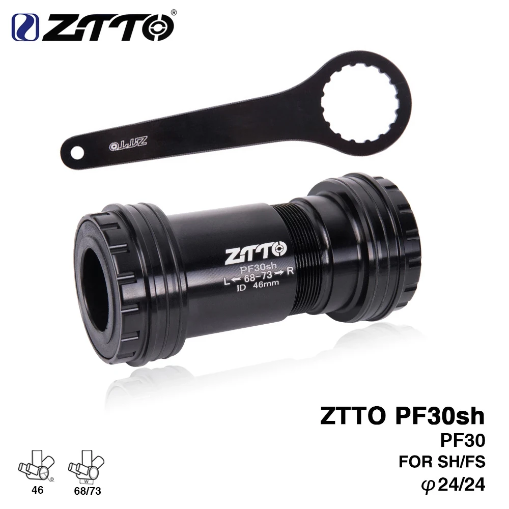 ZTTO PF30sh PF30 24 адаптер GXP велосипедные нижние кронштейны пресс Стопорная ось для