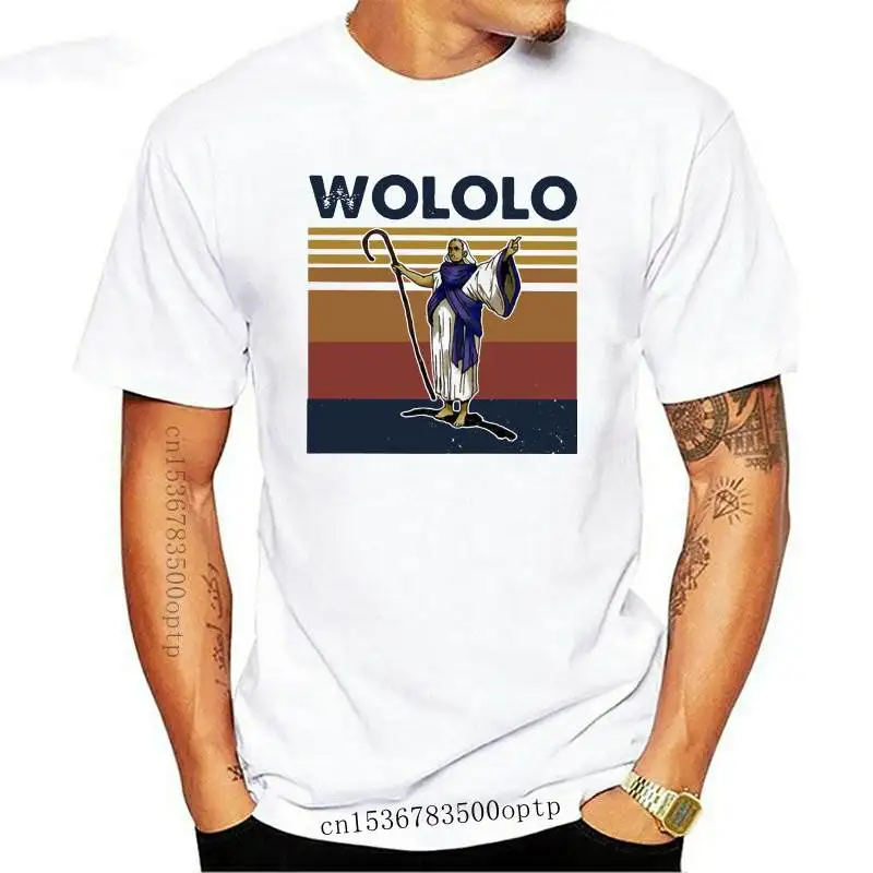 

New Official Wololo Vintage Retro Classic T-Shirt Summer Fashion Men Short Sleeve Funny Vinrage White Tees Retro Hip Hop Boy Top