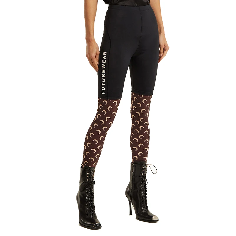 Женская одежда уличная комбинированные леггинсы для спортзала тренировок