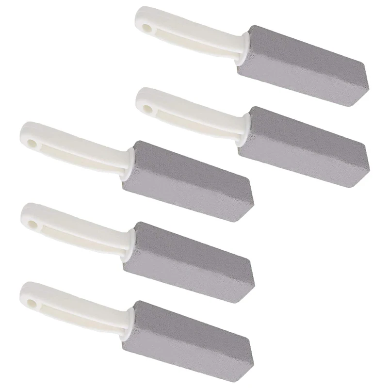 

5Pcs Pumice Cleaning Stone with Handle Toilet Bowl Cleaning Brush Cleaner Hard Water Ring Remover