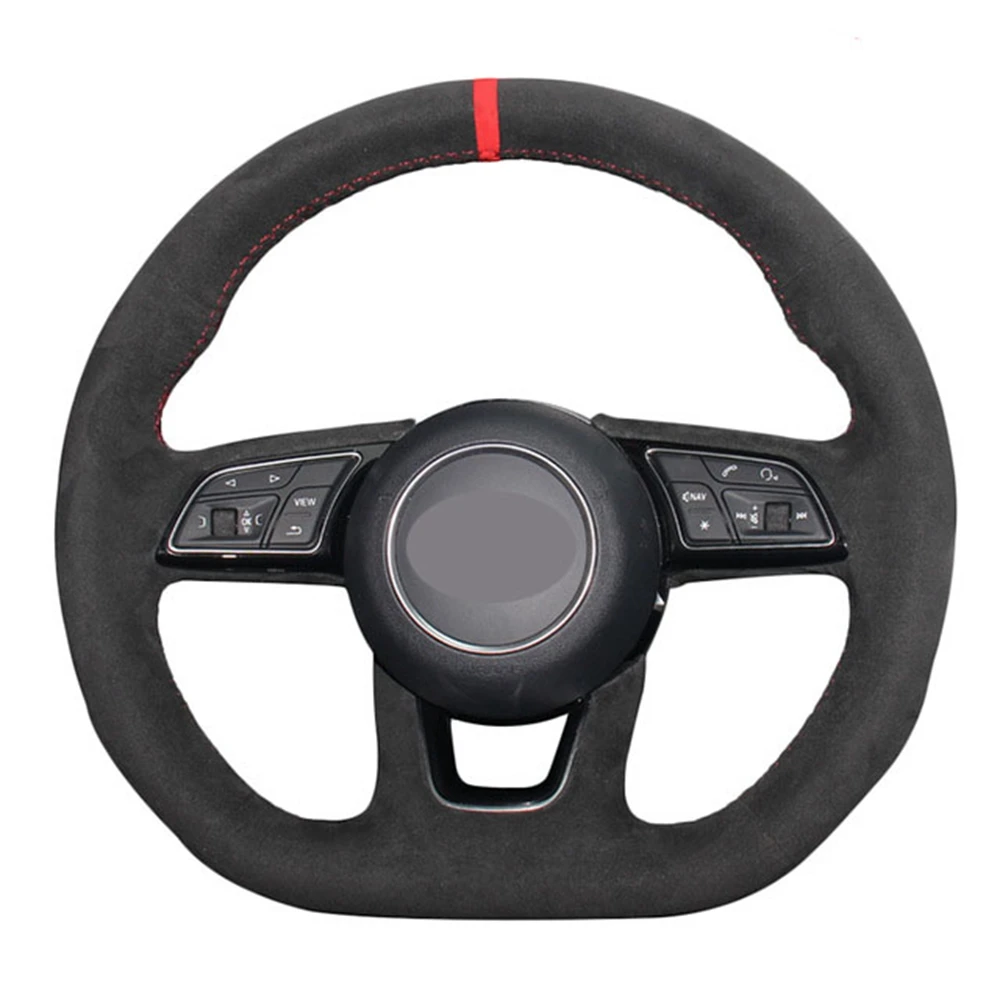 Черная сумка из натуральной кожи Красная замша Mark чехол рулевого колеса