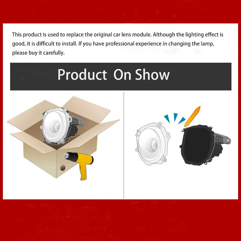 55 Вт Bi светодиодная проекционная линза модификация автомобиля универсальная