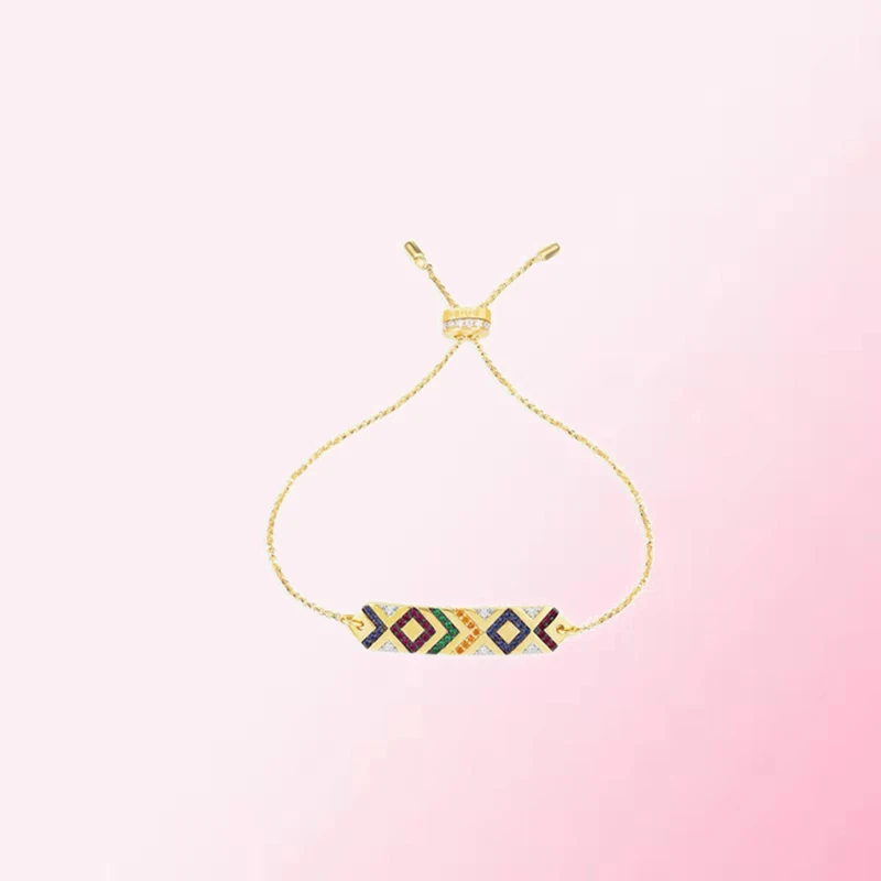 

1:1 Make 925 Sterling Silver Custom Tribal Culture Long Asymmetric Fashion Bracelet