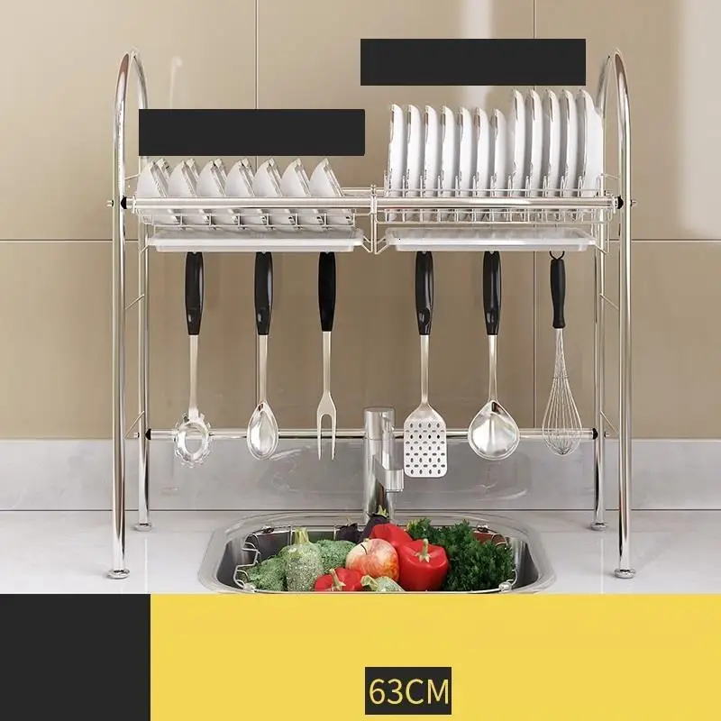 

Malzemeleri Accessories Cosinha De Cozinha Dish Drying Stainless Steel Rack Mutfak Organizador Cocina Cuisine Kitchen Organizer