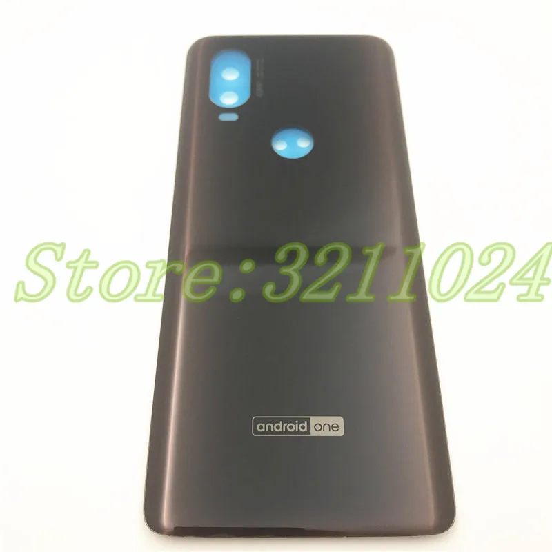 Brown Стекло Батарея дверь задняя крышка чехол для Motorola One Vision XT1970 Батарея чехол для Moto One Vision Батарея крышка - Цвет: Brown