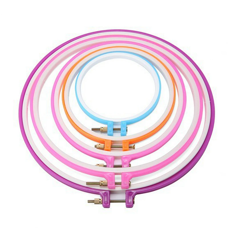 10/20 шт. регулируемое кольцо для вышивки крестиком пластиковое обруч 7