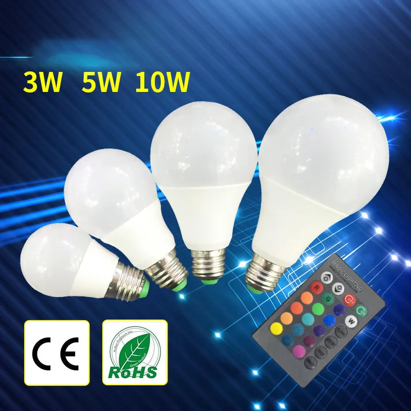 

Bombillas Luces Led De Colores Rgb 5 10 15 +