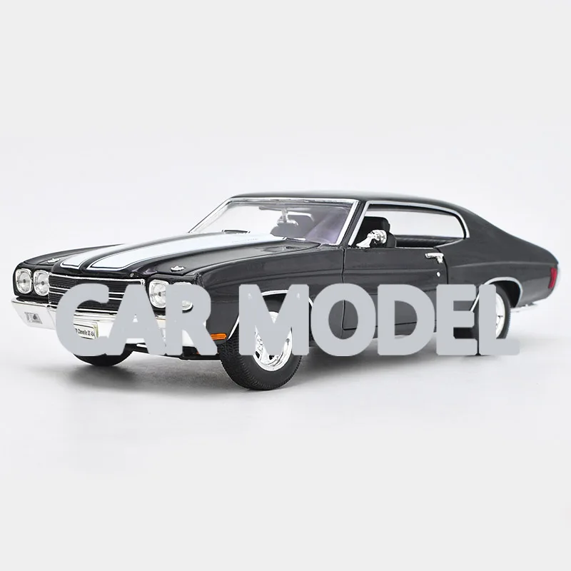 1:18 Масштаб сплава игрушечные транспортные средства 1970 SS 454 мускул автомобиль модель детских игрушечных автомобилей авторизованный игрушки для детей