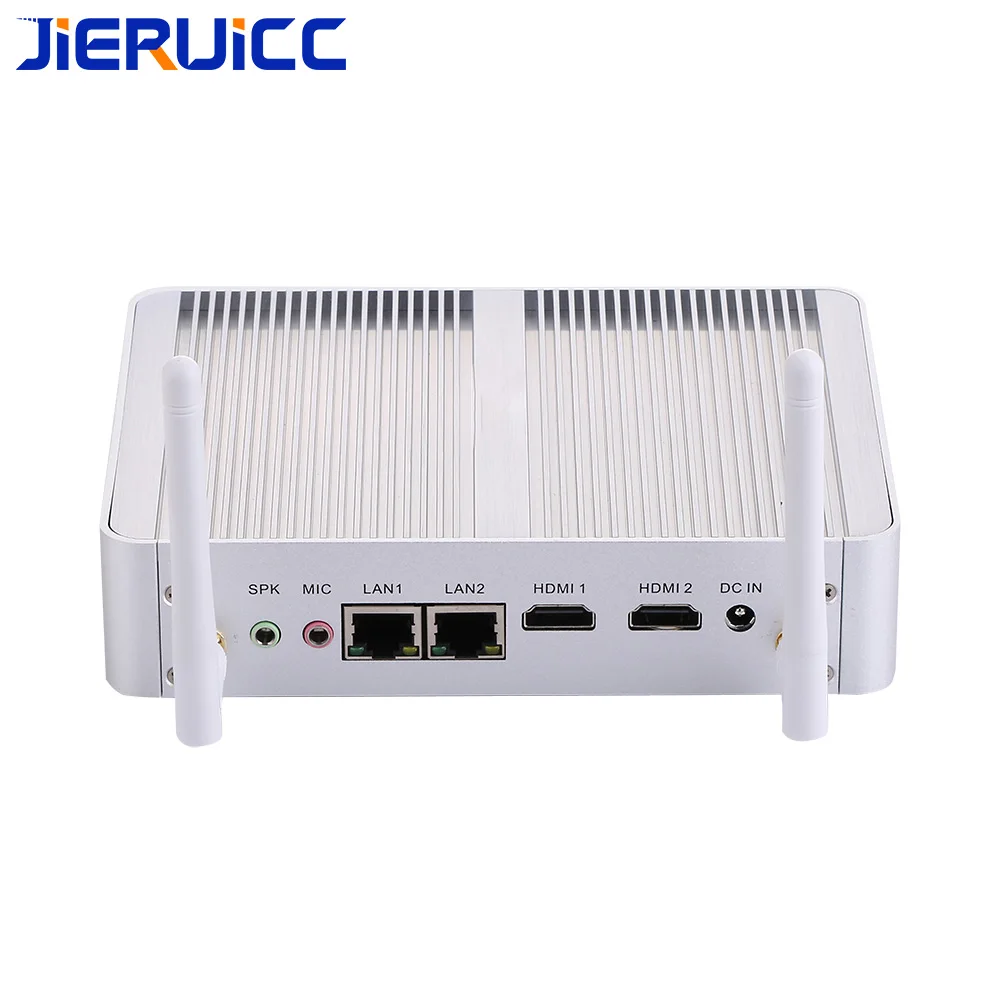 Ультра низкая мощность безвентиляторный двойной nic lan 2 ethernet intel N3160 Мини ПК windowns 10
