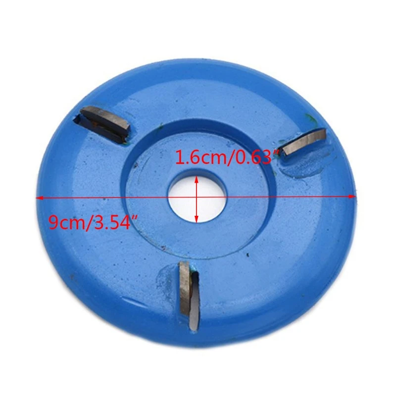 

90mm Diameter 16mm Bore 8 Teeth Woodworking Turbo Tea Tray Digging Wood Carving Disc Tool Milling Cutter