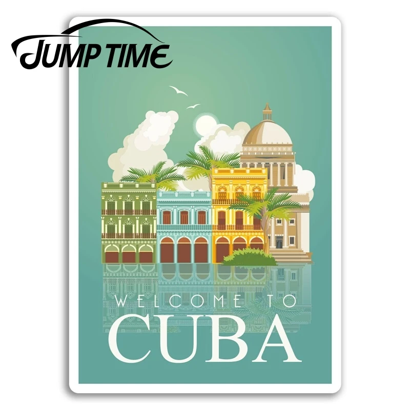 Виниловая наклейка на ноутбук с изображением кубинской Гавана | Автомобили и