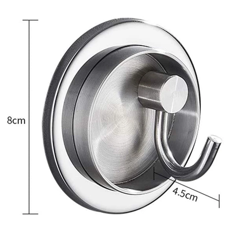 

Punch-Free Stainless Steel Rotary Hook Safety Storage Wall Hook Bedroom Clothes Wall Hook