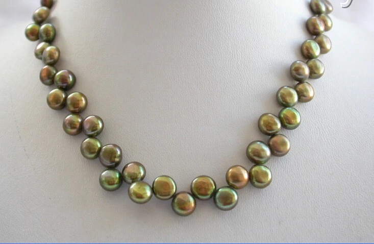 Быстрый потрясающий 8 мм круглый зеленый Пресноводный Культивированный жемчуг