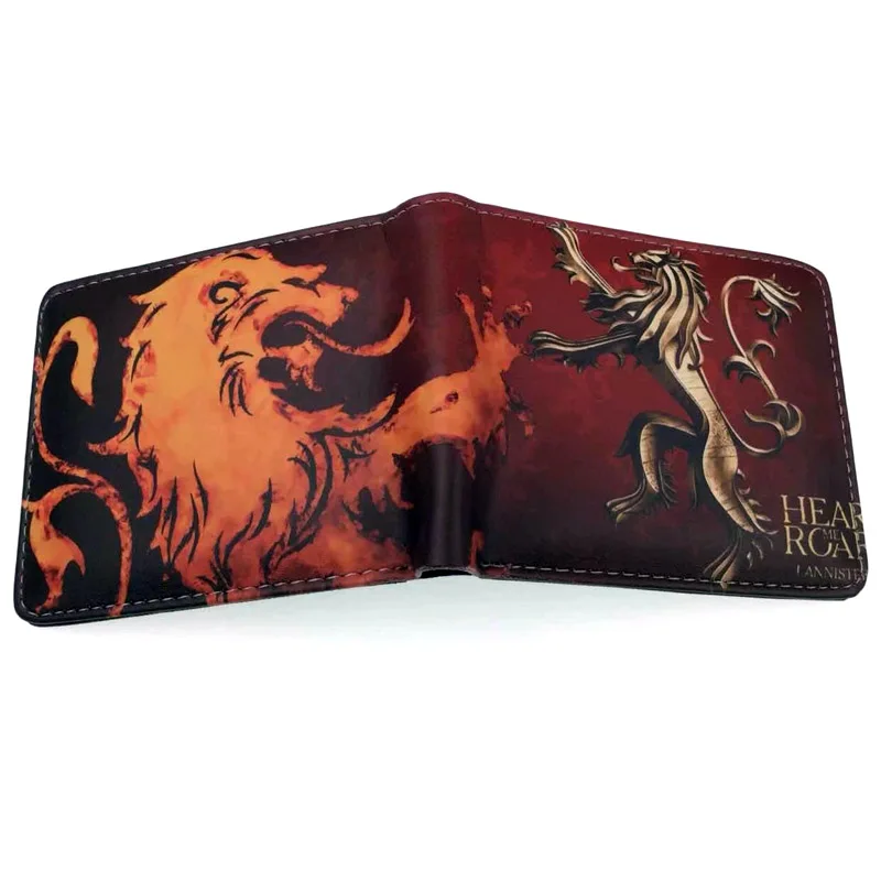 Кошелек "Игра престолов" дом Старков из серии Winterfell с логотипом Bi Fold Мужской кошелек для денег - Цвет: GT-04