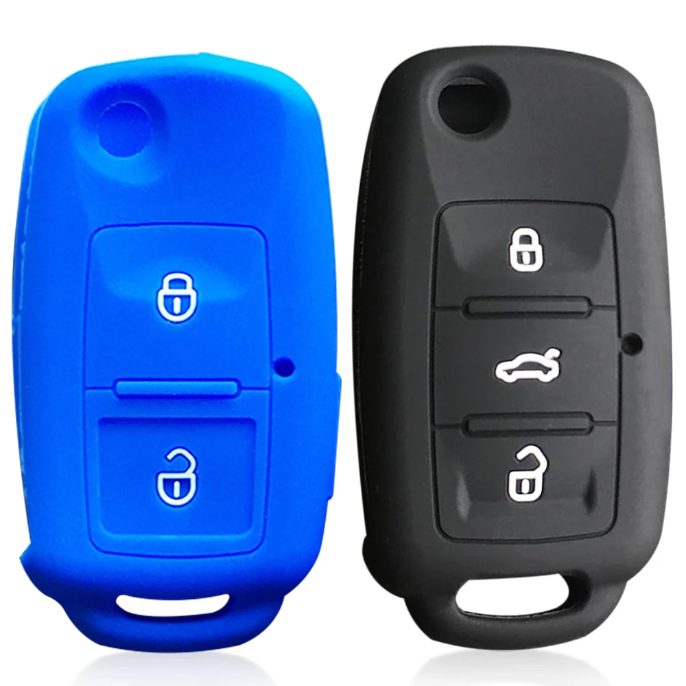 Силиконовый чехол для автомобильного ключа VW Golf 4 POLO Passat B5 T4 Seat Cordoba Altea XL Leon Skoda Octavia