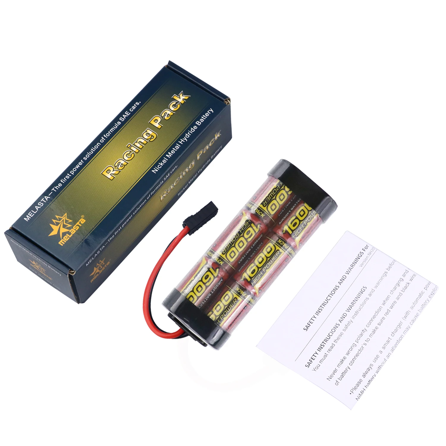 Аккумулятор MELASTA 2 шт. 7 в 1600 мАч 6 ячеек NIMH с разъемом Traxxas для радиоуправляемых